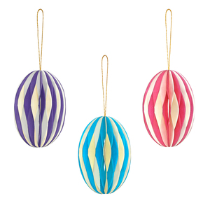 Renkli Yumurta Petek Topu 3D Kağıt Kolye Paskalya Teması Kapalı Ev Dekorasyonu Parti Malzemeleri - Product Image 4