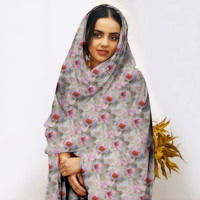 Tissu en coton tissé à fleurs imprimées numériquement sur mesure pour les femmes soudanaises Toub
