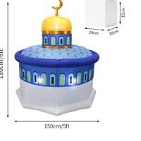 Nouvelle conception de décoration de ballon gonflable LED pour la mosquée, l'Aïd Moubarak, le Ramadan, la cathédrale, la fête, la cour