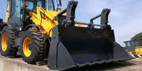 Clg777A-S Backhoe Loader Baru dengan As Roda Carraro, Transmisi 100HP, Bucket Muatan 1cbm, Mini Front Loader