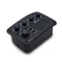 Préampli égaliseur pour guitare acoustique KLT-17B 70*48mm avec accordeur numérique et égaliseur 4 bandes avec micro de guitare