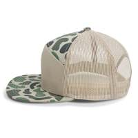 Gorra de béisbol Snapback 168 personalizada de 7 paneles de camuflaje verde con logotipo bordado modelo ODM para deportes directo de la fábrica de Vietnam