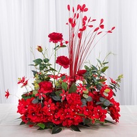 Fleurs et plantes artificielles en gros, centres de table de mariage, boules de fleurs en soie pour banquets et fêtes de demande en mariage