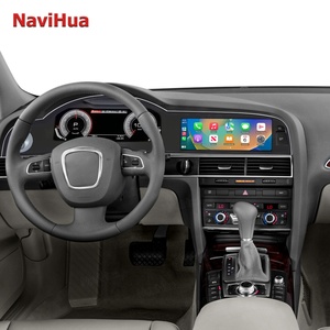 Tableau de bord numérique LCD Navihua à double écran pour Audi A6 A6L 2005-2011 Navigation GPS Android - Product Image 4