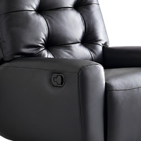 Fauteuil d'appoint moderne pivotant, entièrement recouvert de cuir écologique, structure en bois massif, coussin en éponge, fauteuil de salon