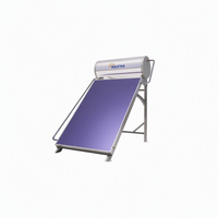 Chauffe-eau solaire intégré renforcé de 120 L avec émail, montage à 0 degré et collecteur à film noir pour le confort des cliniques et des foyers