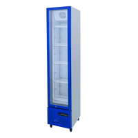 Réfrigérateur commercial vertical à porte vitrée pour supermarché, restaurant, commerce de détail, présentation alimentaire