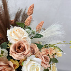 ลูกบอลดอกไม้ทำด้วยมือสำหรับตกแต่งโต๊ะหญ้าลูกบอลดอกไม้แชมเปญดอกไม้ประดิษฐ์ทำจากผ้าไหม - Product Image 5