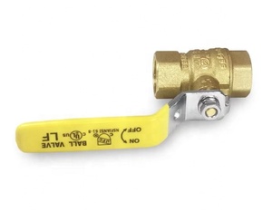 Латунный шланг, шаровой клапан <span class=keywords><strong>Kit</strong></span>-2Pcs 1/2 "1/4", латунный полный порт, запорный шаровой клапан с полным отверстием - Product Image 1