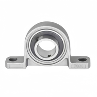 Roulement à bride en alliage de zinc UP08 UP000 UP001, 8 mm, 10 mm, 12 mm, à 2 boulons, précision P6 pour machines CNC