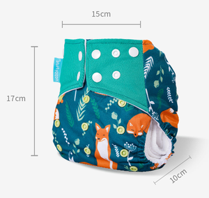 Happyflute kualitas tinggi dapat dicuci satu ukuran cocok untuk semua popok kain bayi popok bayi dapat digunakan kembali khusus untuk anak laki-laki dan perempuan - Product Image 6