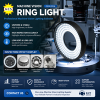 Éclairage Darkfield 24V LED à angle bas pour la détection des rayures sur les bords par vision industrielle