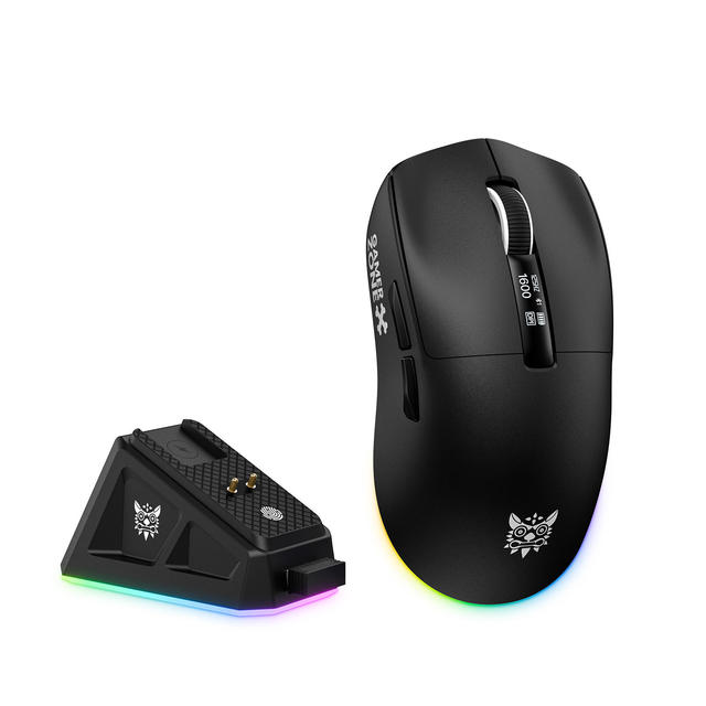 Wholesale ONIKUMA DM07 Tri Mode Wireless Gaming Mouse PAW3311 RGB 1000Hz Rechargeable Esports Mouse CE FCC RoHS