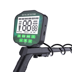 เครื่องตรวจจับโลหะ พลาสติกสีดำ คอยล์ค้นหาขนาด 30 ซม. จอแสดงผลดิจิตอล สำหรับผู้ใหญ่ ล่าสมบัติ - Product Image 3