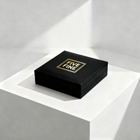 Scatola Personalizzata in Carta Nera per Monete Commemorative, Espositore Regalo per Collezione di Monete con Inserto in Velluto