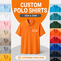 OEM ODM T-shirt Polo en Coton Uni Brodé Confortable Unisexe à Manches Courtes Style Business Casual Premium