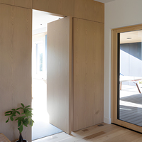 Porte en WPC invisible moderne Chantadoor, cadre dissimulé, isolation acoustique intérieure pour appartement, hôtel, villa, chambre à coucher
