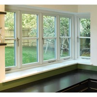 Fenêtres à battants en verre trempé, PVC, UPVC, vinyle, personnalisées CHANGYI pour l'intérieur des maisons, pour chambre à coucher