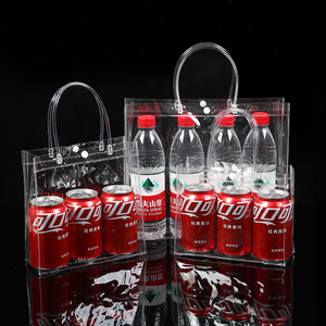 <span class=keywords><strong>Bolsas</strong></span> <span class=keywords><strong>de</strong></span> Mano Cosméticas Transparentes <span class=keywords><strong>de</strong></span> Plástico Reutilizables, Bolsa <span class=keywords><strong>de</strong></span> <span class=keywords><strong>Compras</strong></span> <span class=keywords><strong>de</strong></span> PVC Transparente con Asas para Regalos - Product Image 5
