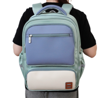 OEM/ODM sortie d'usine filles fermeture éclair étanche protection de la colonne vertébrale menthe vert Oxford école sac à dos étudiant plusieurs poches