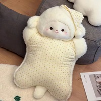 Bantal Boneka Domba, Boneka Penghilang Stres yang Lembut, Bantal Tidur Empuk Tiga Warna, Hadiah Teman, Grosir