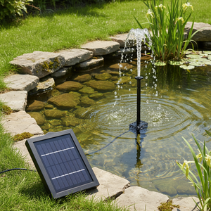 <span class=keywords><strong>Pompe</strong></span> à eau <span class=keywords><strong>solaire</strong></span> écologique de petite taille avec différentes buses pour <span class=keywords><strong>bassin</strong></span> extérieur, jardin ou piscine, kit de fontaine submersible pour bain d'oiseaux - Product Image 6