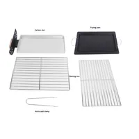 Barbecue portable noir à double couche pour table, idéal pour le camping, les voyages en camping-car, les pique-niques, les patios, les jardins et les plages