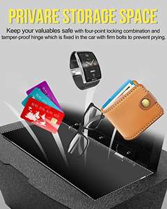 Console d'accessoires intérieurs Offre Spéciale Coffre-fort pour <span class=keywords><strong>Dodge</strong></span> Ram 1500 2500 3500 Boîte de rangement antivol pour accoudoir - Product Image 6