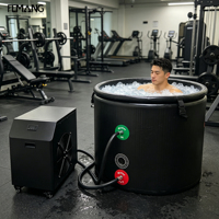 Refroidisseur de Bain de Glace Compact à Compresseur R410A avec Moteur Chauffant pour Hôtels, Salles de Sport à Domicile, Spas - Économe en Énergie, Écologique 110V/220V