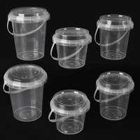 Gobelets en plastique réutilisables 16/32/40oz PP transparent jetables pour jus de fruits perle boisson Bubble Boba Thé au lait Vasos Plastico seau tasses