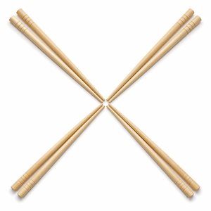 Restaurant Food Service Wholesale Bulk Natural Round Disposable Bamboo Chopsticks Kitchen Supply