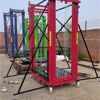 Échelle pliante en alliage d'aluminium, machine de levage électrique pour échafaudage, tour d'échafaudage à roulettes, entrepôt à distance