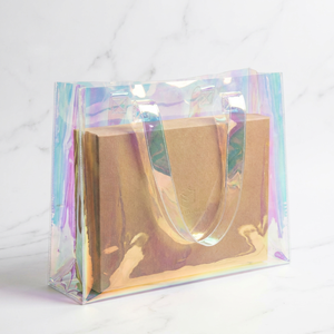 Bolsa <span class=keywords><strong>de</strong></span> Compras <span class=keywords><strong>de</strong></span> PVC Transparente Personalizada |   Logotipo grande, impermeable y con mango largo |   Evento <span class=keywords><strong>de</strong></span> supermercado minorista |   Bolso <span class=keywords><strong>de</strong></span> Hombro <span class=keywords><strong>de</strong></span> Plástico Transparente - Product Image 3