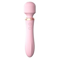 Masseur personnel puissant à vibrations, vibromasseur AV Wand, grand vibromasseur à balle pour point G, rechargeable par USB, étanche et silencieux pour femmes