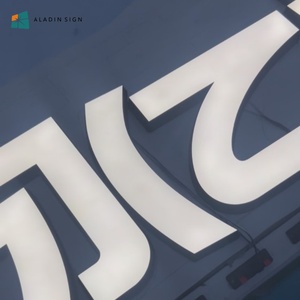 Siêu mỏng tích cực dạ quang mini cửa hàng Logo dấu hiệu quảng cáo tùy chỉnh phát sáng từ nền biển quảng cáo - Product Image 3