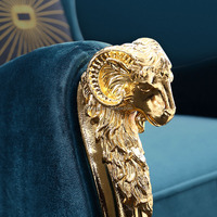 Fauteuil de chaise de canapé d'accent de salon moderne à dossier haut de luxe pour l'hôtel meubles de salon chaises de détente de chambre à coucher de loisirs
