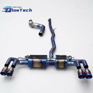 FlowTech Performance Titanium Catback <b>Exhaust</b> System for Mercedes Benz AMG W177 A45 A45S CLA45 S GLA45 2.0T Valvetronic <b>Muffler</b> - Product Image 1