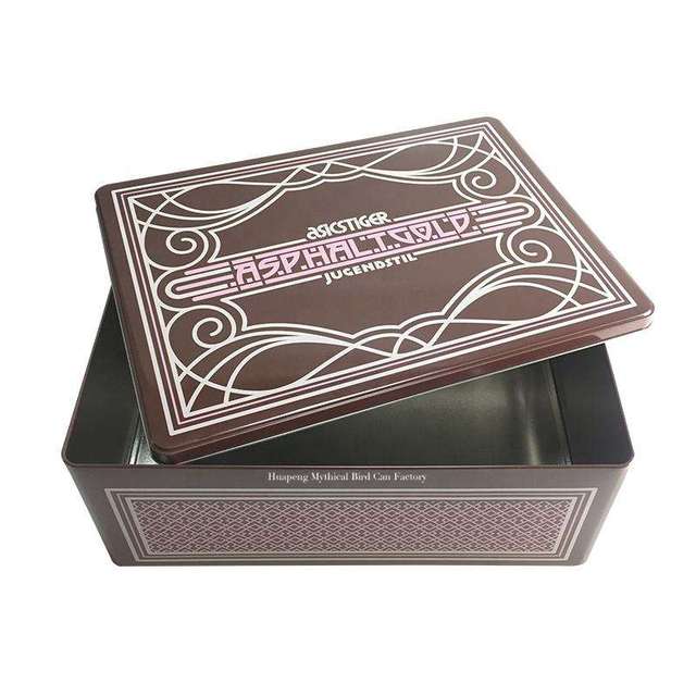 Customized Rectangle Tinplate Metal Eco-Friendly Large Storage Box for Shoes and Clothing Packing