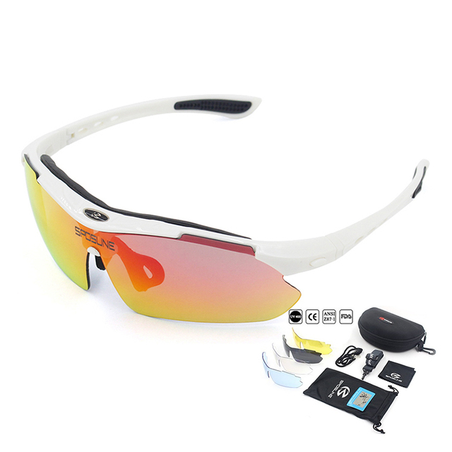 High Quality Sports Sunglasses UV400 Protection Cycling Running Glasses Polarized Anti-fog Lens Mens Pickleball Fishing Eyewear
