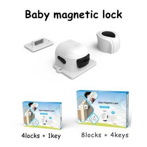 Verrou de sécurité pour armoire en plastique ABS auto-adhésif Prodigy DC004 avec installation rapide, design moderne pour portes d'armoires - Product Image 4