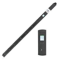 Medidor de interruptor ETL PDU 160A 125A SNMP, Control remoto 24 vías C19, estante de 3 fases de potencia, PDU inteligente