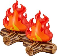 Modèle de flamme gonflable en PVC personnalisé en usine, impression 4 couleurs amusante, durable, respectueux de l'environnement, pour Halloween, anniversaire, Noël, nouveauté