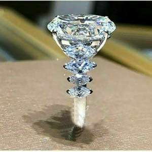 Oversized Crystal Statement <b>Ring</b> for Women Elegant Fashion <b>Cocktail</b> Party Accessories - Product Image 3