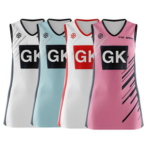 Maglia Personalizzata per Netball e Tennis da Donna e Ragazza, Uniforme Sportiva Sublimata per Squadre, Abito da Netball - Product Image 1