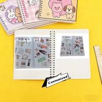 Carnet à spirale à couverture rigide avec sangle et autocollants, motif mignon, papier de démoulage, best-seller