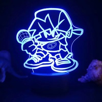 Lampe de nuit LED FNF Friday Night Funkin pour salle de jeux