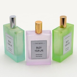 LANGXU Flacon de parfum de voyage en vaporisateur personnalisé de 100 ml avec boîte d'emballage dégradé givré coloré belle fantaisie de luxe - Product Image 5