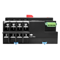 TOMZN 4P TOQ7 63 100A 125A Riel DIN Trifásico ATS 220V 230V Conmutador Eléctrico de Transferencia Automática de Doble Alimentación Ininterrumpida