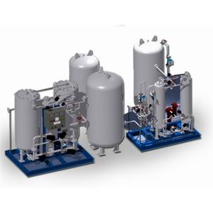 Générateur d'azote WOBO monté sur châssis, PLC, 50Hz, haute pureté, grande capacité - Product Image 3