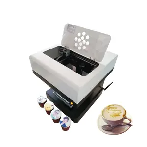 Nieuwe Hoge Kwaliteit Voedsel Printer Met Eetbare Inkt Voor Koffie Schuim Gemolken Koffie Printer Cappuccino Latte Art Printing Machine
